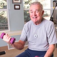 Pete Lifting Weights Senior Male Lifting Weights